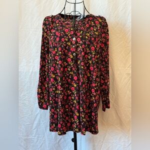 300 - Dear Scarlett LizLuxe Floral Print Blouse